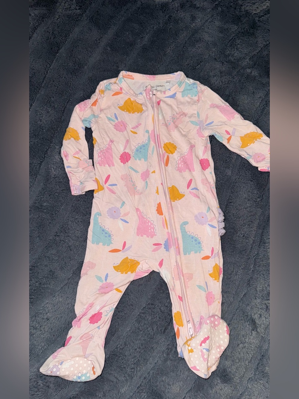 angel dear ruffled butt footies - dinosaurs!